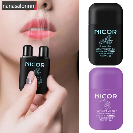 NANASN | Bastão De Energia Potente Inalador Nasal De Sucção Refrescante Portátil J7W8