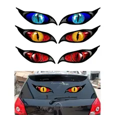2 Pçs 3D Estéreo Motocicleta Olhos De Gato Adesivo Espelho Retrovisor Decoração Adesivos Para Moto Auto
