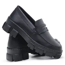 Sapato Feminino Mocassim Oxford Confortável Blogueira