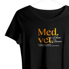 Babylook feminina de Viscolycra profissões Medicina Veterinária I Camiseta feminina Medicina Veterinária