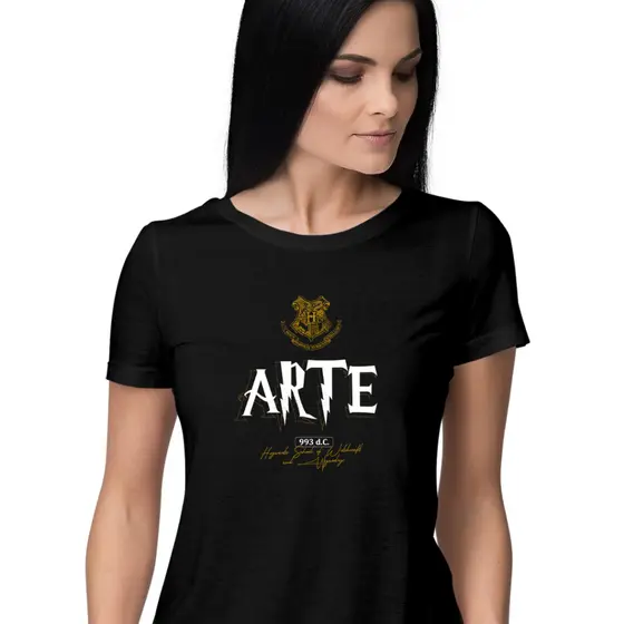 Babylook feminina de Viscolycra Arte HP I Camiseta feminina profissões I Faculdade de Arte