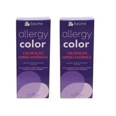 Kit 2 Tinta para Cabelo Coloração Hipoalergênica Baume Allergycolor | Peles Sensíveis – Sem Amonia