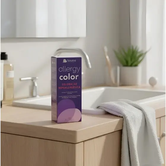 Tinta para Cabelo Coloração Hipoalergênica Baume Allergycolor – Sem Amônia - Louro Escuro 6.0