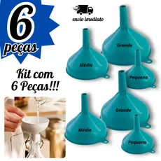 Funil de Plástico Multiuso Cores Sortidas para Cozinha Oficina Artesanato