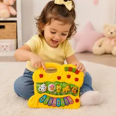 Piano Infantil Fazendinha P Musical com Sons de Animais Teclado Educativo para Crianças Tablet INTERATIVO