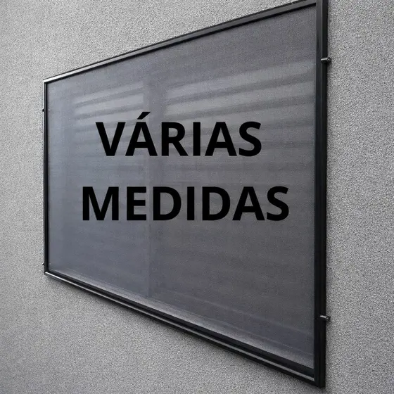 Kit Tela Mosquiteiro perfil de Alumínio Preto (várias medidas)