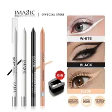 IMAGIC 3 Cores À Prova D'água Caneta Delineadora De Longa Duração Maquiagem Para Os Olhos Cosméticos Preto/Branco/Cor Nu