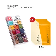 Imagic 16 Cores Paleta De Pintura Facial Profissional Abstrato Para Crianças Halloween / Art Festa Fantasia Maquiagem