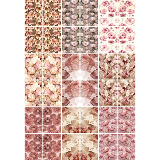 Cartelão Películas Adesivos Decoração de Unhas Manicure Pedicure Folhas Raminhos