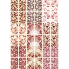 Cartelão Películas Adesivos Decoração de Unhas Manicure Pedicure Folhas Raminhos