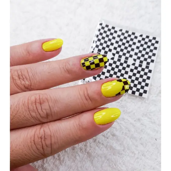 Adesivos películas decoração de unhas manicure linhas geométrico cores