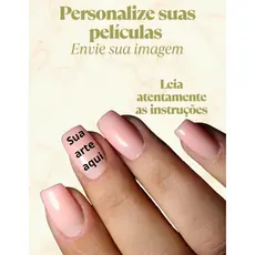 Películas de Unhas Personalizadas - Envie Sua Arte