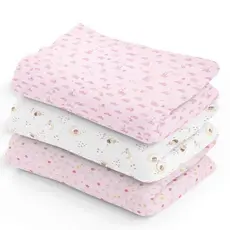 Cueiro Estampado Flanelado Bebê Kit 3 Unidades 80X50CM Papi/Incomfral