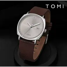 Relógio Masculino Tomi Social Analógico Pulseira Couro Premium Design Elegante Moderno Executivo Luxo Presente