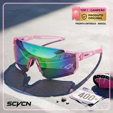 Óculos De Sol Esportivo SCVCN Polarizado UV400 - Ciclismo, Corrida e Bike - Modelo Baixa Pace