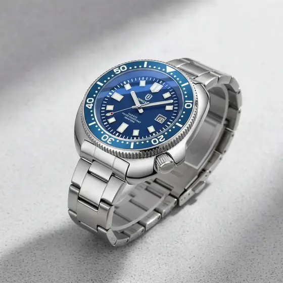 Relógio Masculino Qingxiya 6672 Premium Aço Inoxidável Retro Calendário Quartzo Resistente à Água Luxo