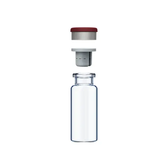 Kit com 10 Frasco (vidro) Penicilina 2ml -13mm Selo Flip off e Borracha