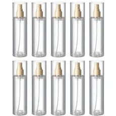 10 Frascos PET 200ml para Body Splash Embalagem Cosmética Transparente Ideal para Perfume e DIY