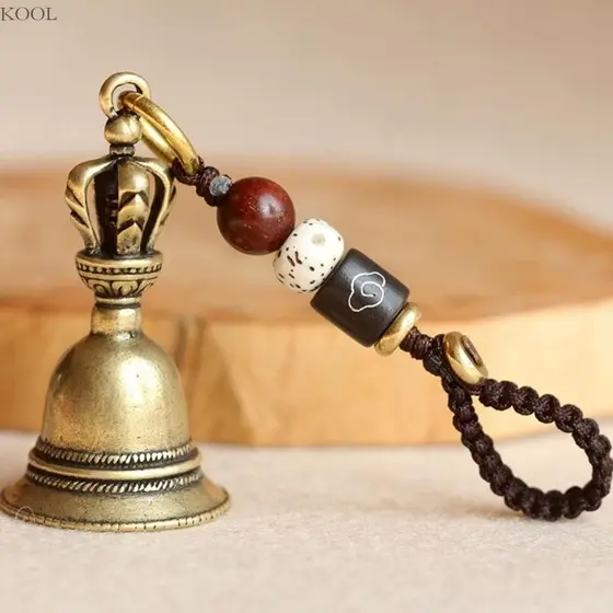 KOOL Latão Artesanato Sino Metal Chamada Sinos Mesa Portátil Serviço Alarme