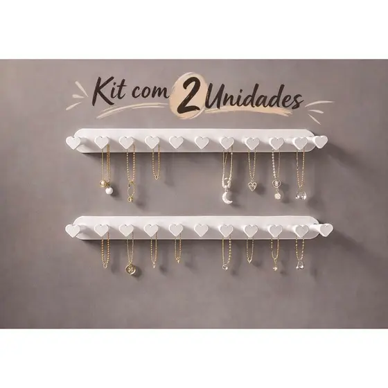 Porta Colar de Parede Organizador de Colares Decoração Quarto Feminino