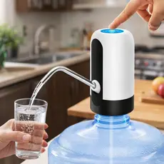 Bomba Elétrica Para Galão Universal DÁgua Dispenser Carregamento Usb Recarregável Casa Cozinha Escritório Varanda Festas