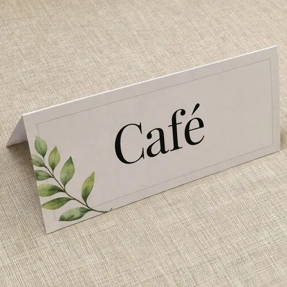 Plaquinhas Personalizadas para Mesas e Buffet – 12 Unidades | Casamento, Festas e Eventos