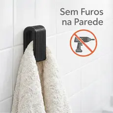 Gancho Suporte para Toalhas Panos Resistente Com Fita 3M Para Toalhas Roupas Variado Premium
