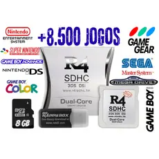 Cartão Cartucho Adaptador R4 Dual Core 2025 Sd 8gb 8500 Ds 2ds 3ds