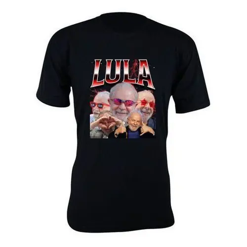 Camiseta camisa estampa LULA TA ON PT basica unissex manga curta