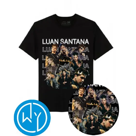 Camiseta Luan Santana- Coroa Turnê Registro Histórico