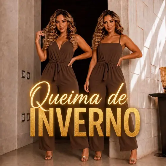 Queima de Inverno!! Macacão longo 2 Em 1 - O mais vendidos! Calça Pantalona casual, moda e tendência
