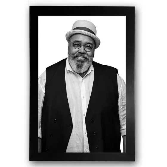 Quadro Jorge Aragão Moldurado Grande A3 30x40cm Preto Branco