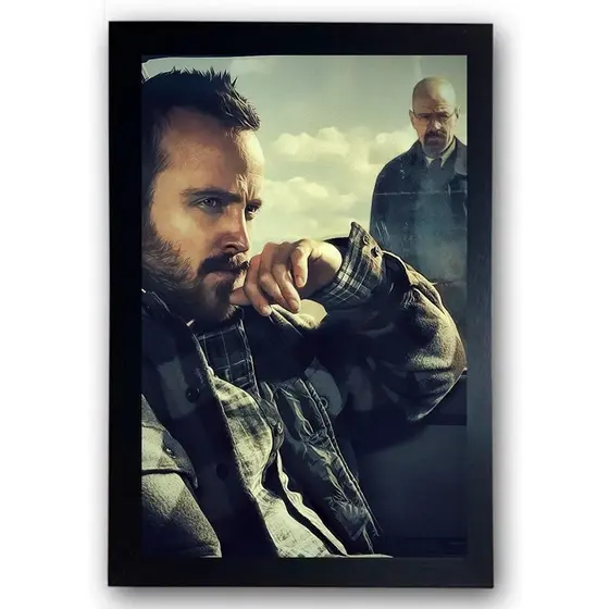 Quadro Breaking Bad Walter White Moldurado Cód.5
