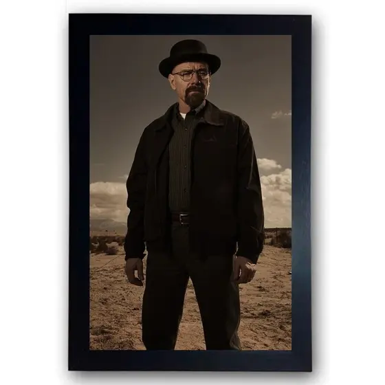 Quadro Breaking Bad Walter White Moldurado Cód.16