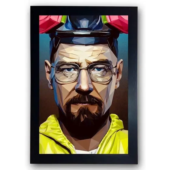 Quadro Breaking Bad Walter White Moldurado Cód.4