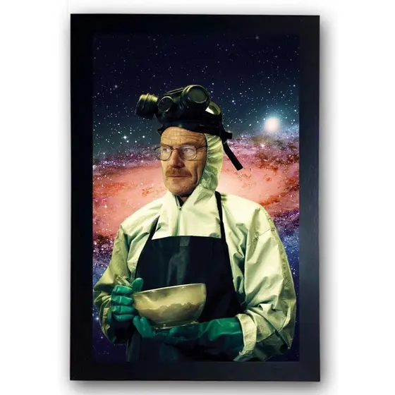 Quadro Breaking Bad Walter White Moldurado Cód.10