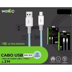 Cabo Imenso Original Ims-151a 2m 5a Saída Usb-a Para Type-c