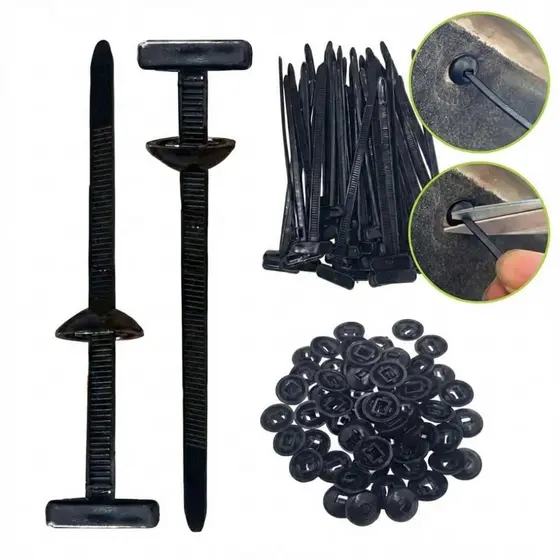 Kit Unidades De Abraçadeiras Com Travamento Automático Fivela Universal De Nylon Multifuncional