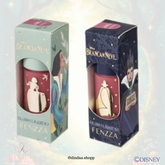 Blush Liquido Branca de Neve e Rainha Má - Cremoso, Alta Pigmentação e Radiante - Fenzza e Disney