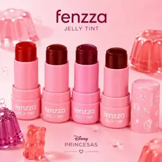 Tint Jelly Blush + Lip Princesas - 2 em 1 para Bochechas e Lábios - Textura Geladinha- Disney Fenzza