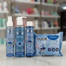 Kit Skincare Stitch com 4 Itens - Sabonete, Agua Micelar, Bruma, Lenço Demaquilante - Fenzza