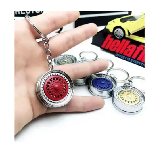 chaveiro automotivo roda de carro tuning escala 1/18 rebaixado esporte em metal alta qualidade miniatura