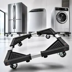 Suporte De Aluminio Para Geladeira Fogão E Máquina De Lavar Base Carrinho