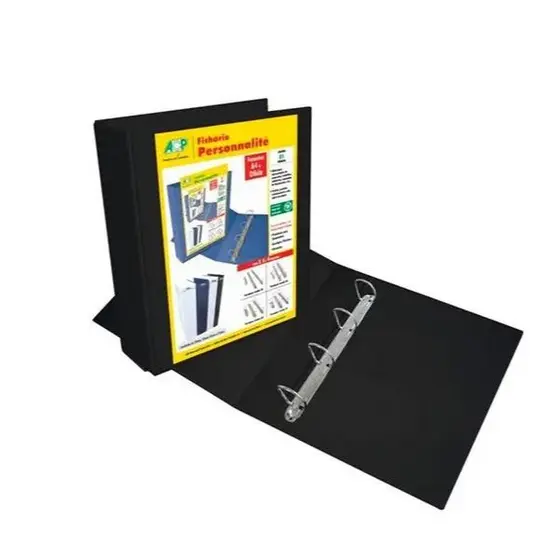 FICHARIO PERSONALITÉ PRETO 4 ARGOLAS LOMBO 45mm ACP
