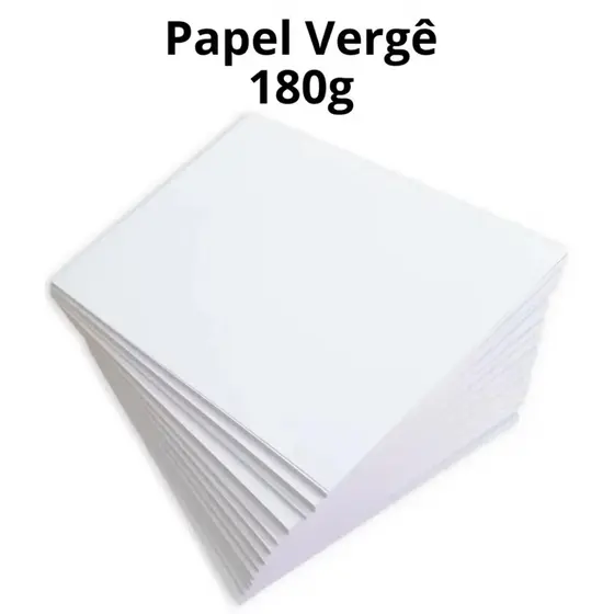 Papel Vergê Branco A4 180 gramas