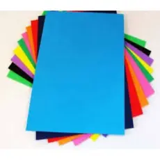 Papel Escolar (2 Carmen, 2 duplex, 2 Eva, 2 camurça, 2 crepom, 2 papel metro) cores vivas escolar