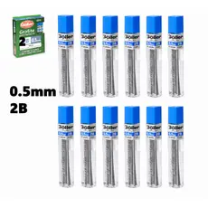 Grafite Para Lapiseira 0.5mm 2b 12 Tubos 144 pontas