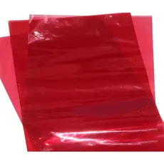 2 FOLHAS PAPEL CELOFANE VERMELHO 90X70cm