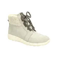 Bota Feminina Piccadilly Off White com Detalhe em Pelo  Tricô  Confortável e Estilosa para o Inverno