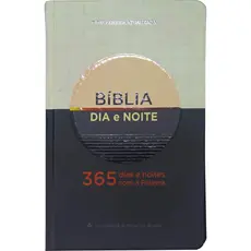 Bíblia 365 | Devocionais 365 dias e noites com a Palavra de Deus | Capa Dura Azul